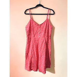GAP Size 16 Red Floral Mini Sundress- Cottagecore, 90s Vintage Style